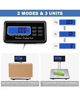 Yescom 660lbs Lcd Ac Digital Floor Bench Scale Postal Platform Shipping 300KG Weigh
