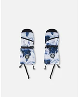 Deux par Boy Technical Mittens Printed Watercolor Pine - Toddler|Child