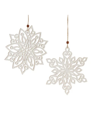 Slickblue Set of 24 Snowflake Ornaments for Elegant Holiday Decor