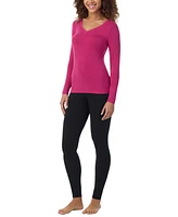 Cuddl Duds Women's Softwear Stretch V-Neck Top