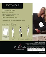 Cuddl Duds Plus Softwear Stretch V-Neck Top