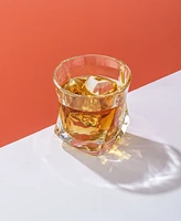 JoyJolt Aurora Whiskey Glasses, Set of 2