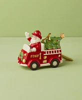 Lenox Santa in Fire Truck Ornament