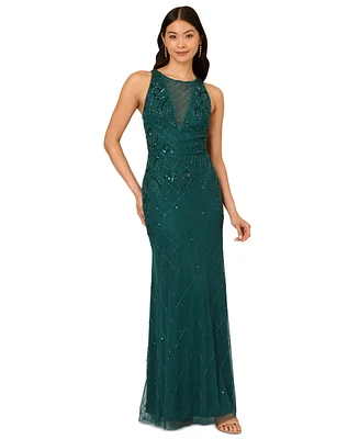 Adrianna Papell Women's Embellished Mermaid Gown