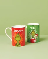 Lenox Grinchmas Naughty & Nice 2 Piece Mug Set