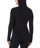 Cuddl Duds Fleecewear Half-Zip Hooded Top