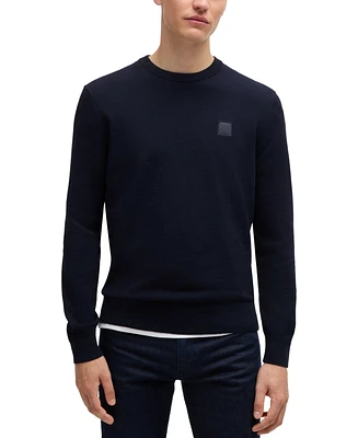 Boss by Hugo Men's Logo Crew-Neck Sweater