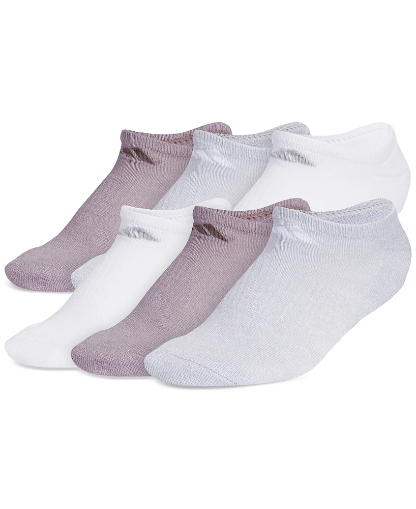 adidas Women's 6-Pk. Cushioned No Show Athletic Socks