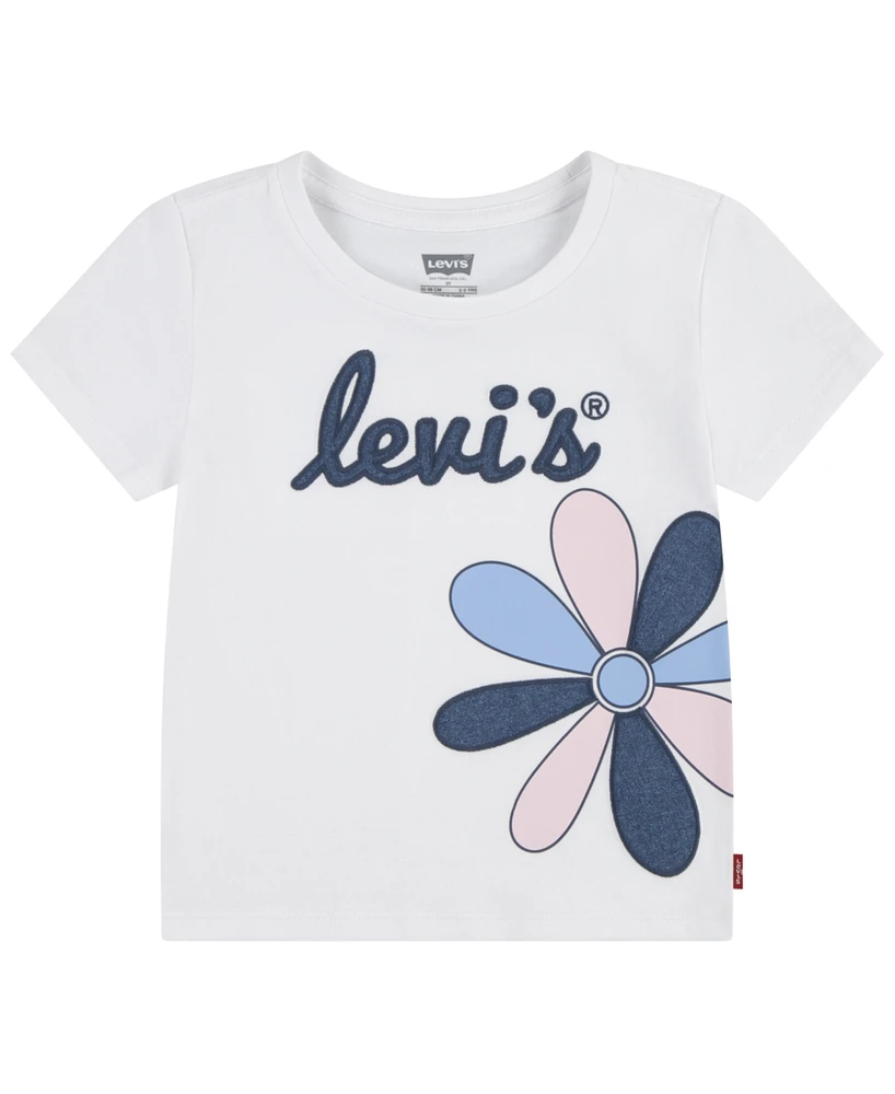 Levi's Little Girls Daisy Applique Tee