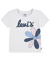 Levi's Little Girls Daisy Applique Tee