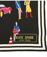 Kate Spade New York Women's Crossing Silk Square Scarf