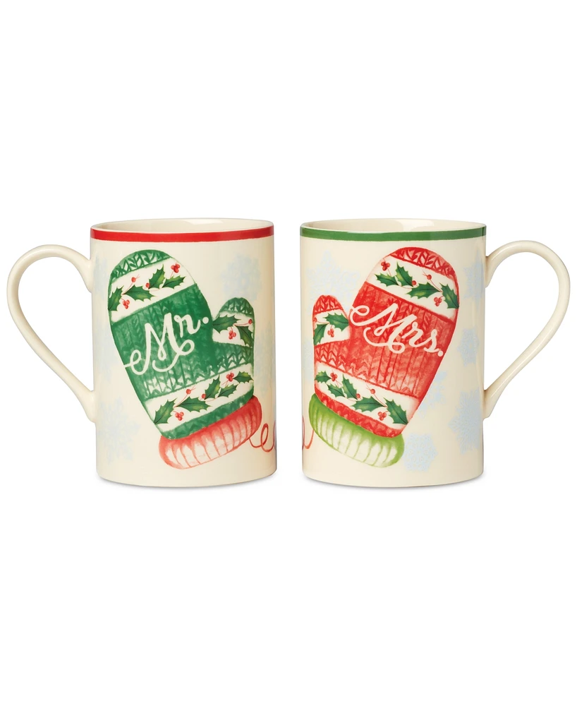 Lenox Mr. & Mrs. Mugs, Set of 2