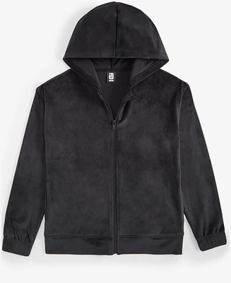 Id Ideology Big Girls Full-Zip Velour Hoodie, Created for Macy's