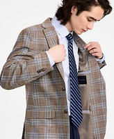 Tommy Hilfiger Men's Modern-Fit Windowpane Plaid Sport Coat