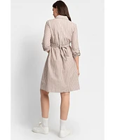 Seraphine Women's Stripe Shirt Dress