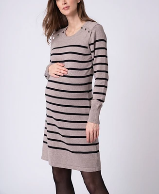 Seraphine Women's Maternity Nursing Sweater Dress