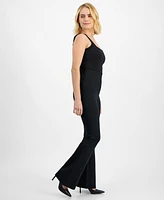 I.n.c. International Concepts Petite Ponte-Knit Flare Pants, Created for Macy's