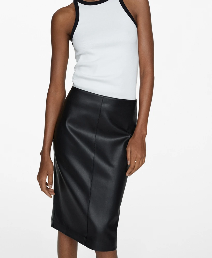 Mango Women's Regular Pencil Skirt