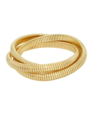 Steve Madden Omega Chain Interlocking Bangle Bracelet