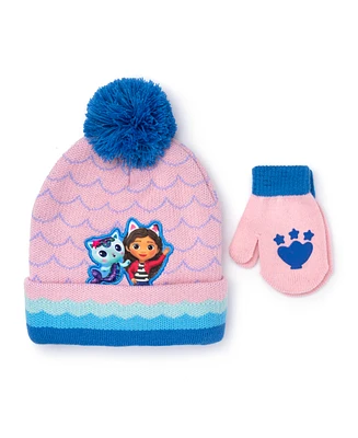 Gabby's Dollhouse Hat And Mitten Set