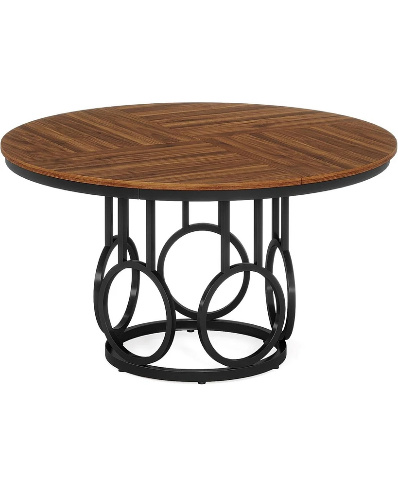 Tribesigns Round Dining Table for 4-6 People, 47