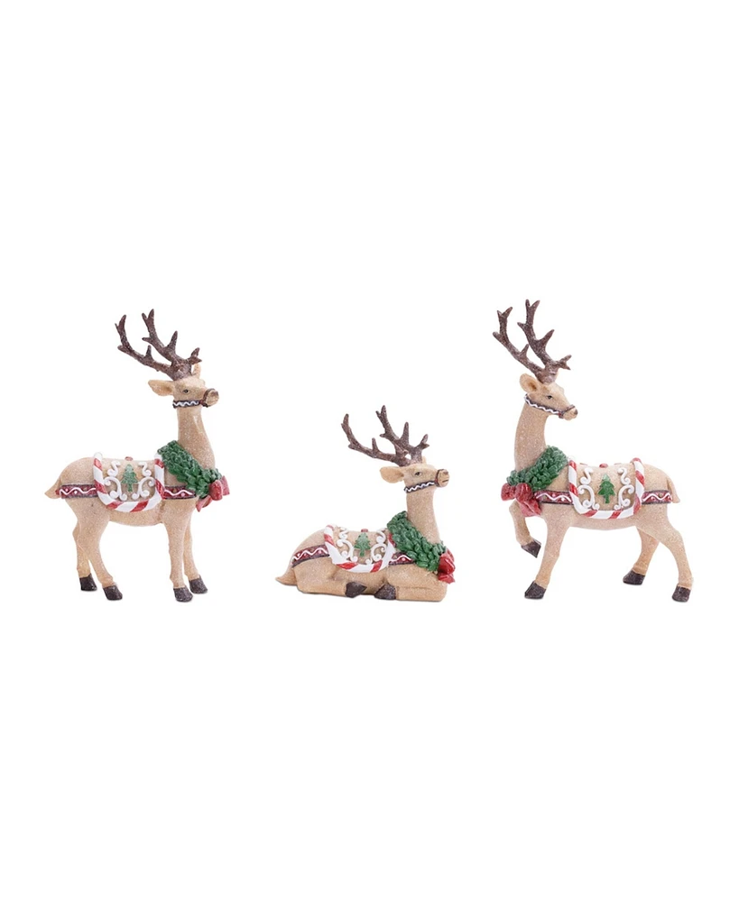 Slickblue Deer (Set of 3) 6.75"H, 10.25"H, 11.75"H Resin