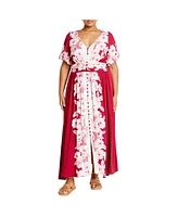 City Chic Plus Sybelle Maxi Dress