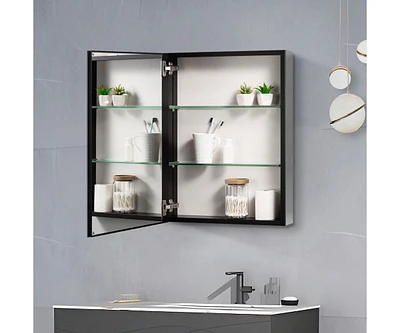Invisible Handle, Soft-Close, Adjustable Mirror Cabinet (20x26")