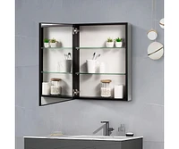 Invisible Handle, Soft-Close, Adjustable Mirror Cabinet (20x26")
