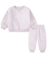 Nike Baby Boy or Girl Essential 2-Piece Fleece Crew and Pants Set