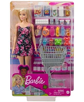 Barbie Supermarket Shopping Doll Playset with Accessories Shopping Cart