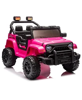 Streamdale Furniture 12V Kids Electric Ride-On Car w/ Remote, Music, Suspension, Headlights