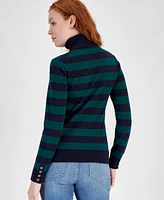 Tommy Hilfiger Women's Rugby Stripe Stella Turtleneck Sweater