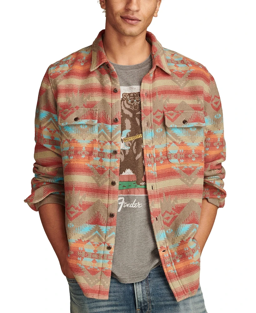 Lucky Brand Men's Jacquard Humboldt Shirt