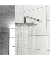 Streamdale Furniture 10" Rain Shower Head Systems, Dual Shower Heads, Brushed Nickel, Wall Mounted Shower