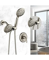 Streamdale Furniture 7 Function Rain Shower Head with Handheld - Valve Included