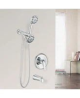 Streamdale Furniture High Pressure Rain Shower System with Tub Spout