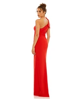 Mac Duggal Women's Bow One Shoulder Evening Gown