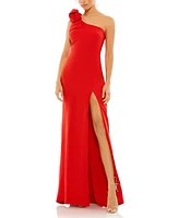 Mac Duggal Women's Bow One Shoulder Evening Gown