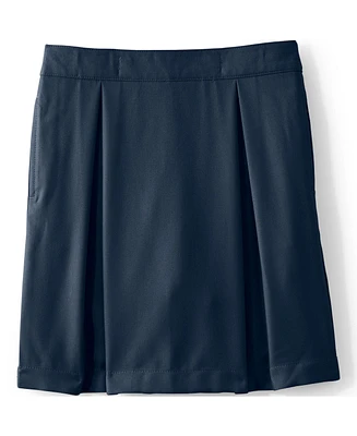 Lands' End Little Girls School Uniform Solid Pleated Skort Top of Knee