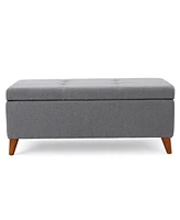 Stylish Lift-Top Storage Ottoman for Home Organization