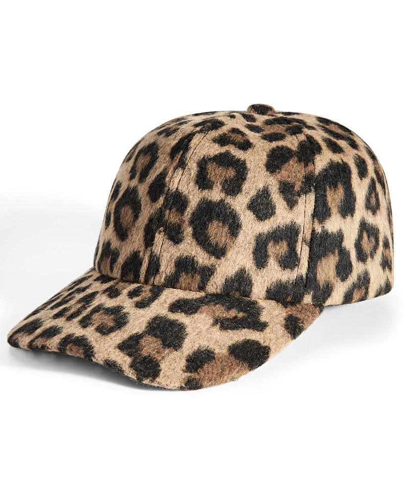 On 34th One-Size Leopard-Print Baseball Cap, Created for Macy's