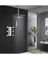 Streamdale Furniture Luxury Thermostatic Mixer Shower System Combo Set Shower Head And Handshower