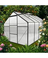 Streamdale Furniture Durable 6x10 Ft Polycarbonate Greenhouse