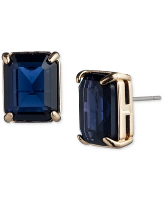 Lauren Ralph Color Rectangular Stone Stud Earrings