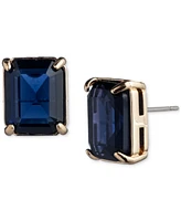 Lauren Ralph Color Rectangular Stone Stud Earrings