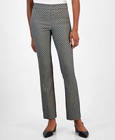 Anne Klein Women's Mid-Rise Bootleg Pull-On Pants