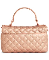 I.n.c. International Concepts Tollann Rose Gold Metallic Quilt Mini Crossbody, Created for Macy's