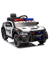 Streamdale Furniture Licensed 12V Dodge Charger Kids Ride-On Car with Remote Control & Suspension