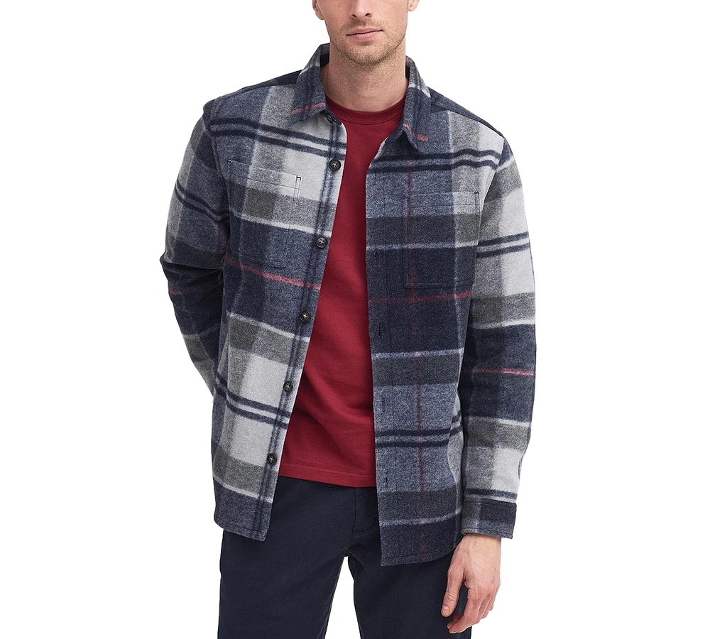 Barbour Men's Chapter Over Plaid Shirt Jacket